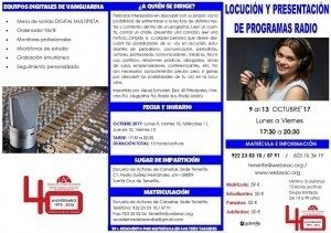 Locucion y presentacion en radio tríptico CARA A (1)